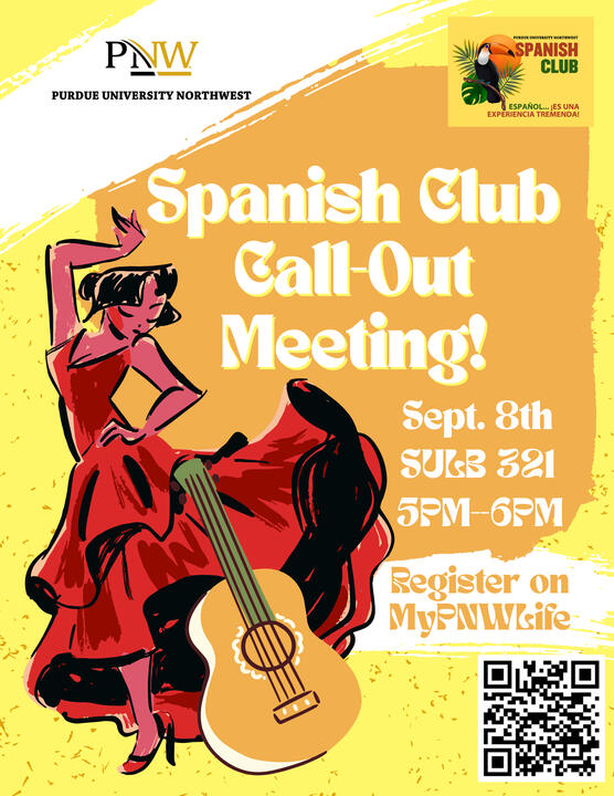 Spanish Club Call-Out Flyer -- Canva